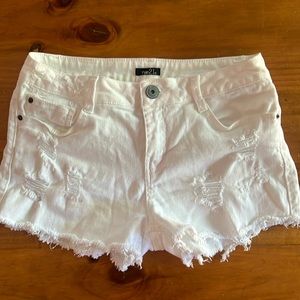 Rue 21 White Denim Shorts